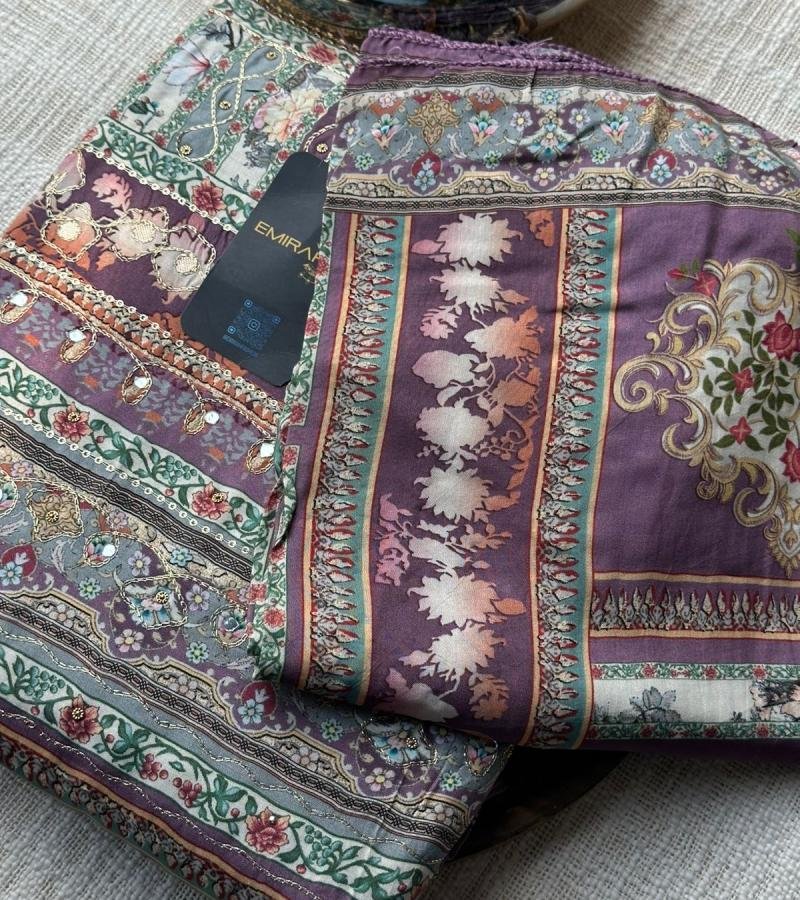 Regal Muslin Silk Salwar Suit - Jet Black