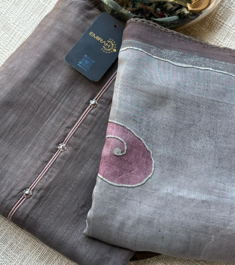 Muslin Silk Suit  - Royal Blue