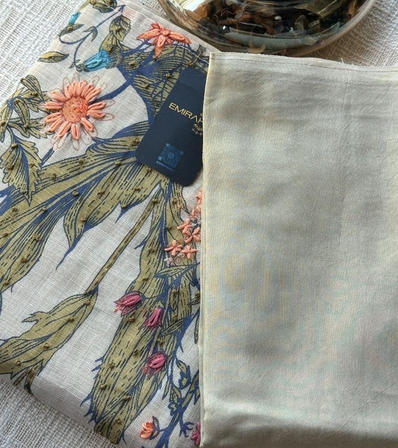 Tissue Linen Suit - Emerald Green