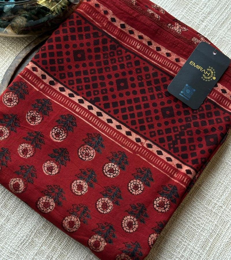 Artisanal Ajrakh Suit - Gold