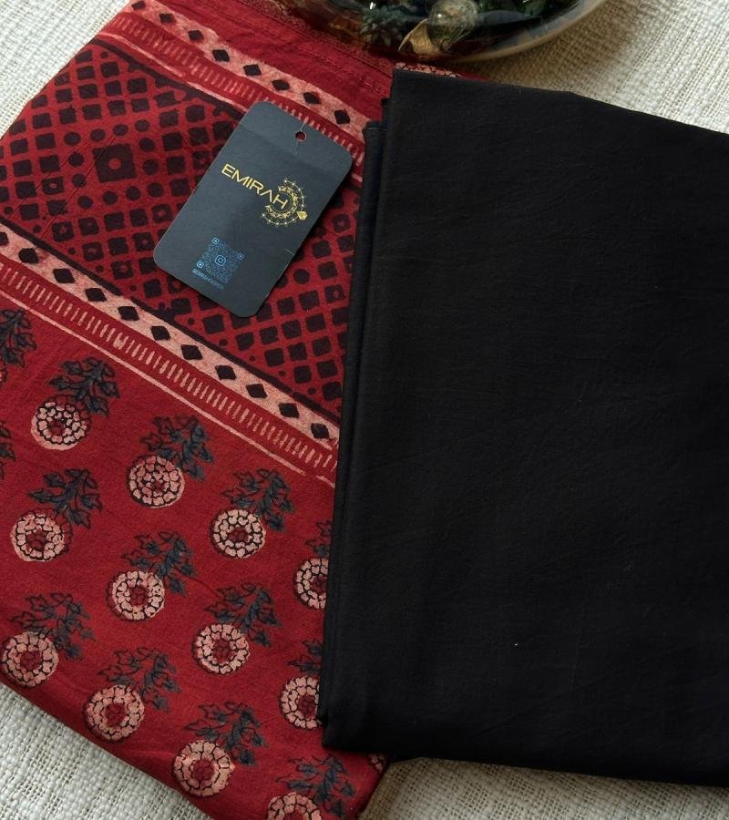 Artisanal Ajrakh Suit - Gold