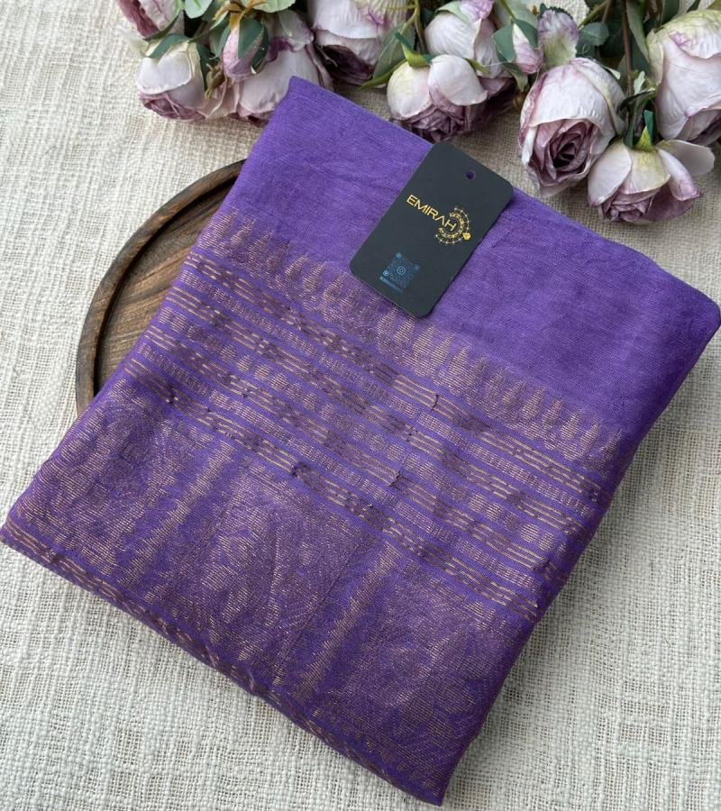 Radiant Handloom Jamdani Suit - Emerald Green