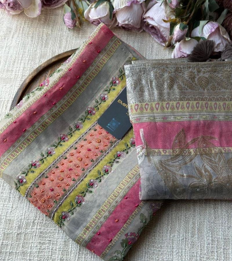 Radiant Embellished Tissue Suit - Jet Black