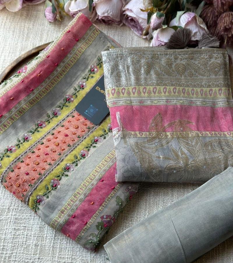 Radiant Embellished Tissue Suit - Jet Black