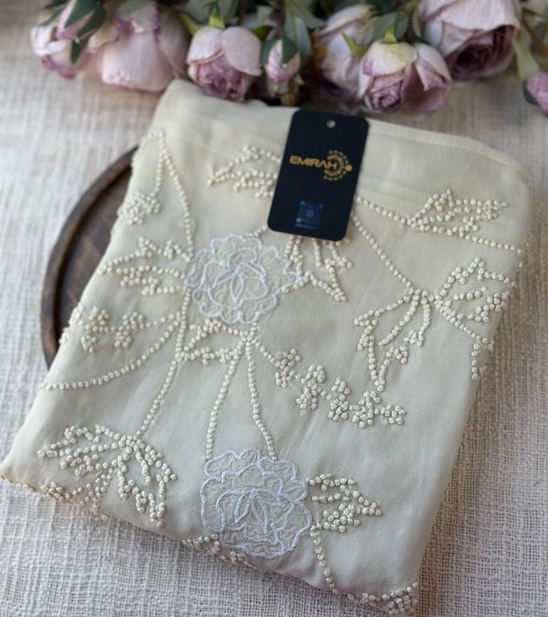 Intricate Embroidered Georgette Suit - Jet Black