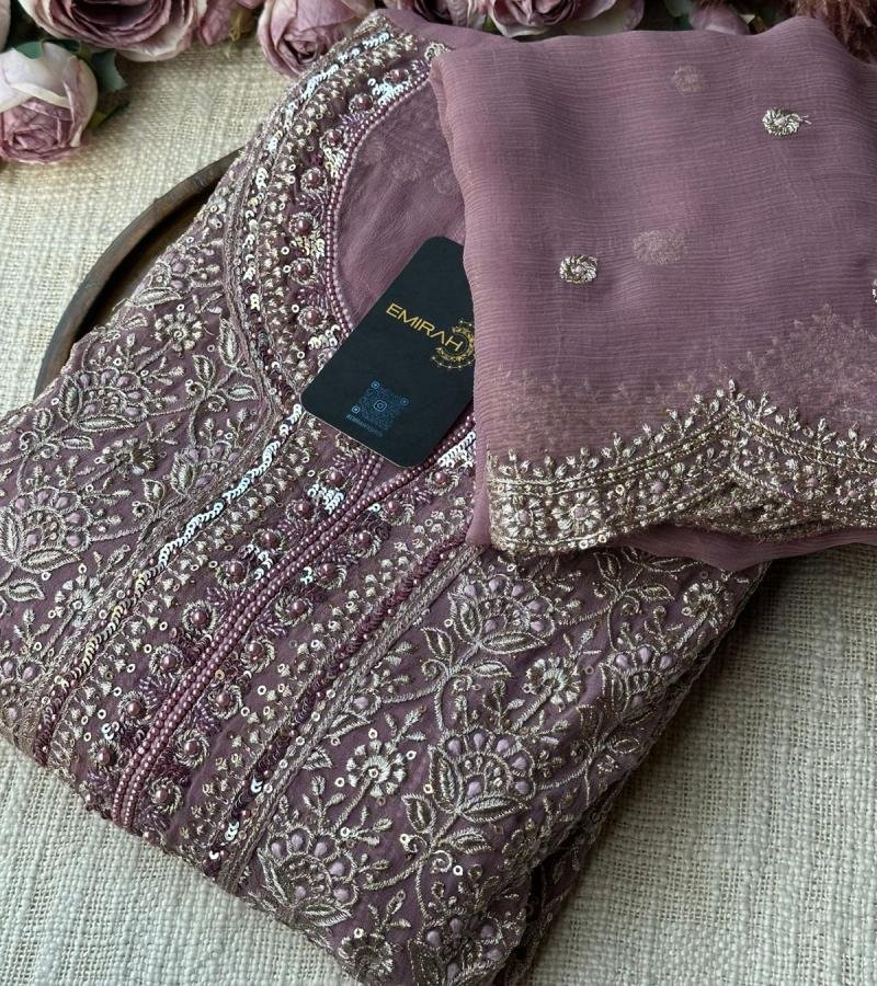Georgette Suit with Heavy Embellished Work - Emerald Green