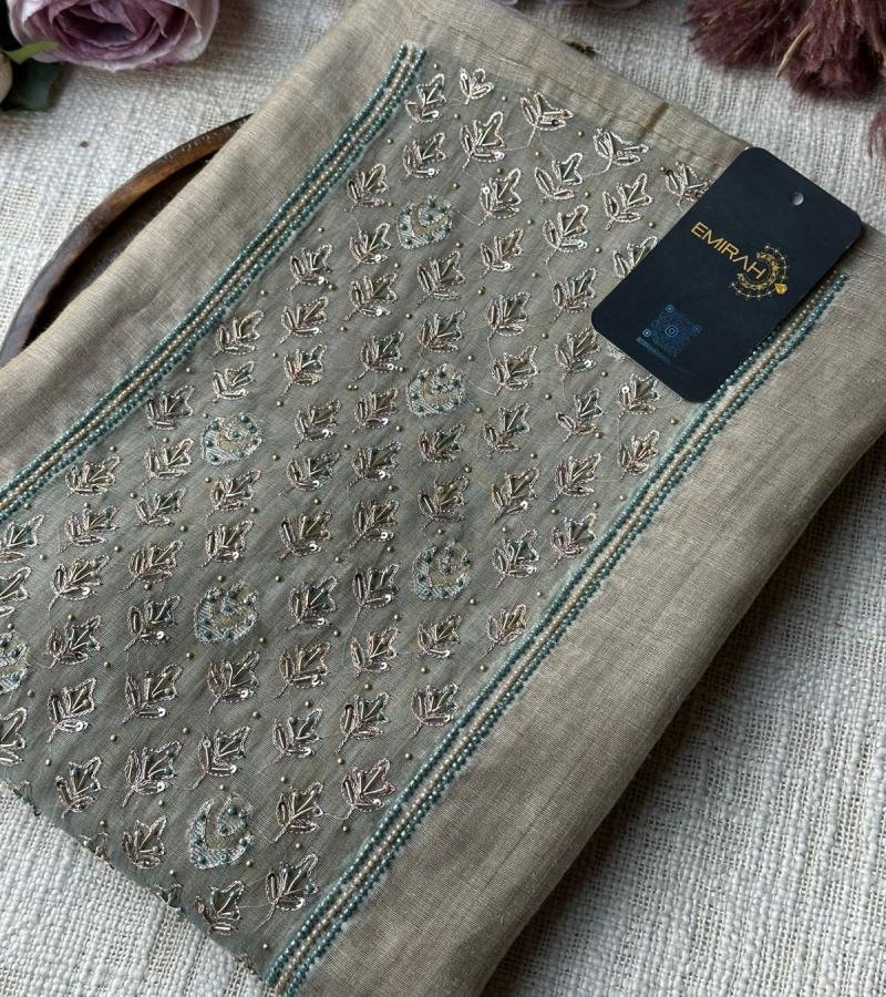 Elegant Chanderi Jamdani Weave Suit - Rose Pink