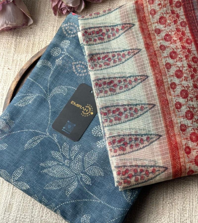  Elegant Printed Kota Doriya Suit - Rose Pink