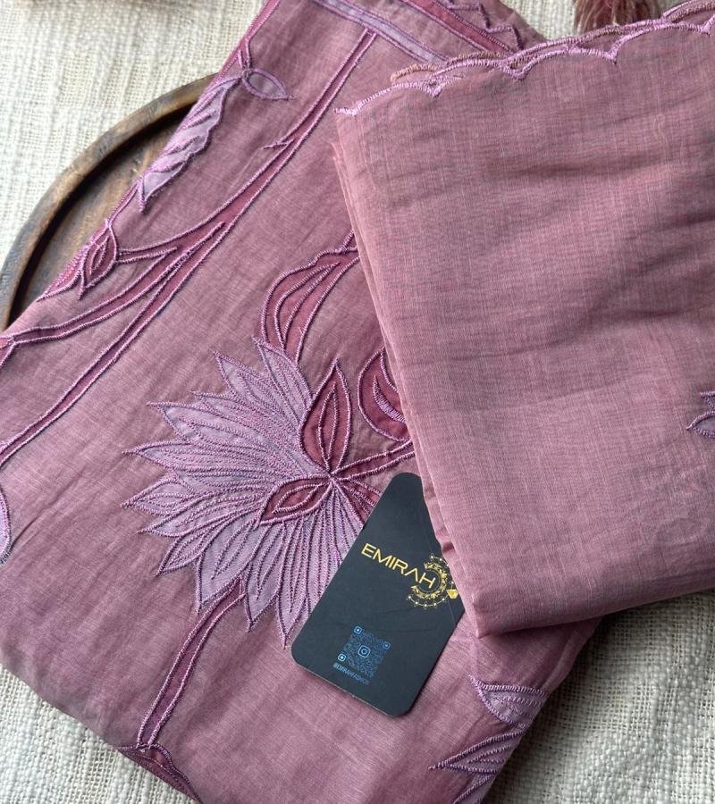 Blush Mul Chanderi Elegance - Jet Black