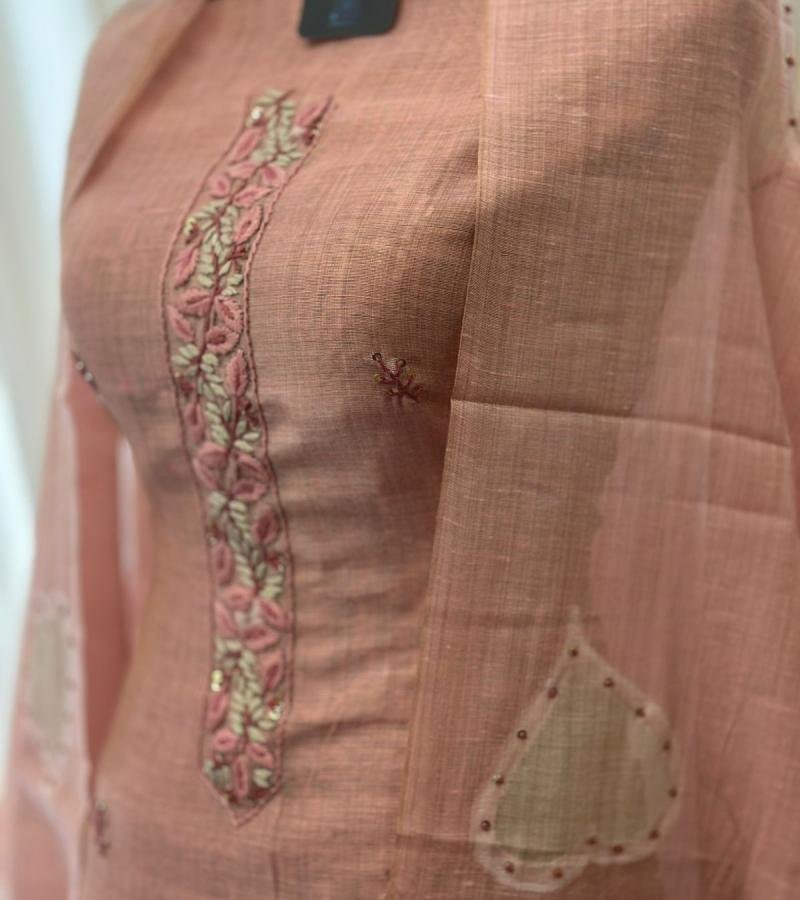 Blush Jamdani Chanderi Grace - Royal Blue