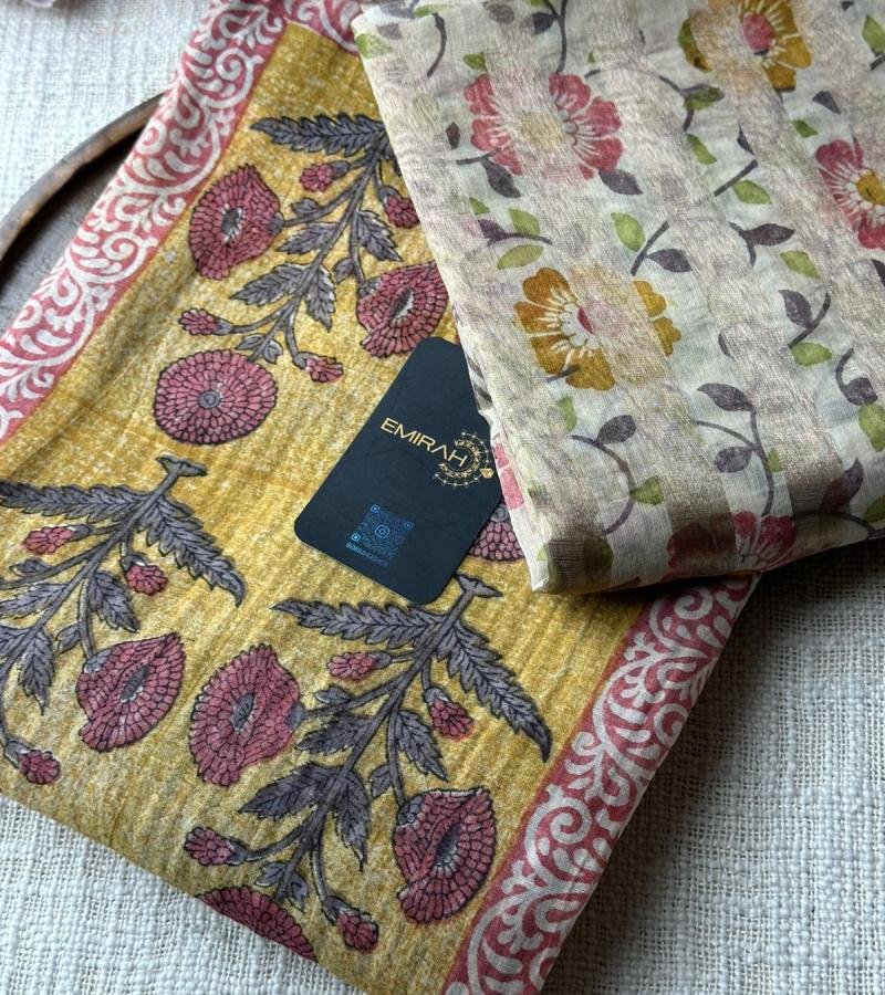     Timeless Silk Chanderi Elegance - Ruby Red