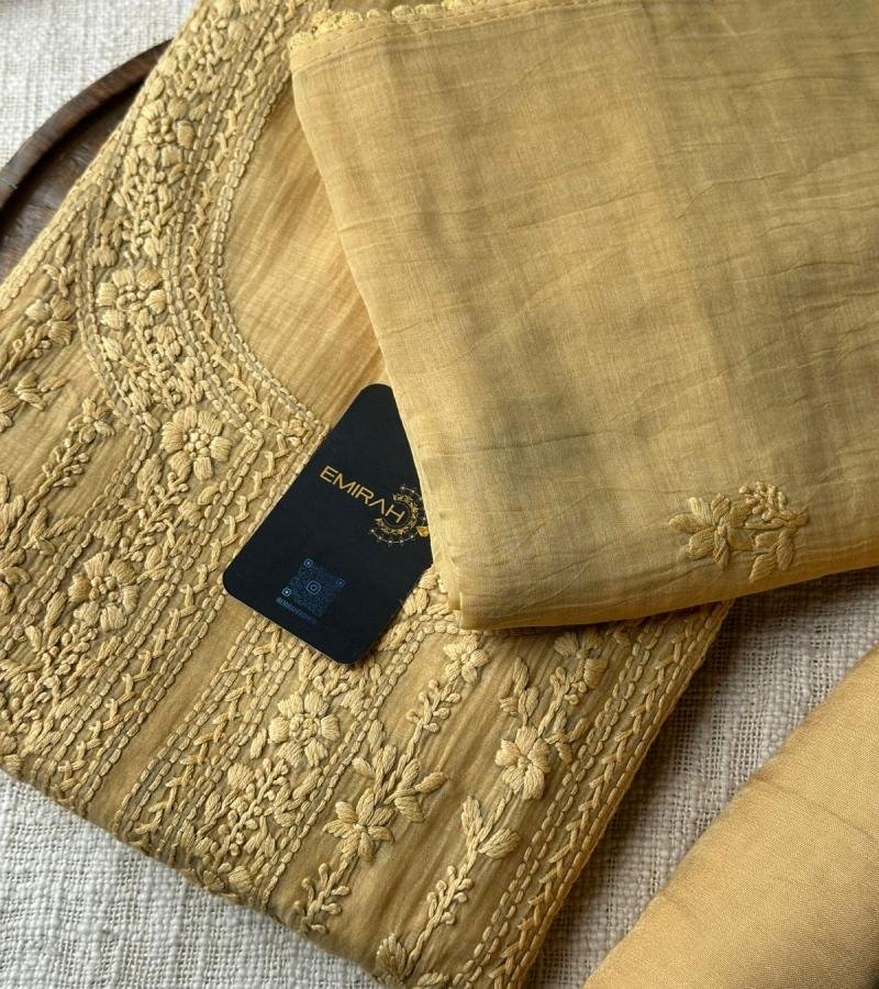 Mul Chanderi Suit - Mixed Colors