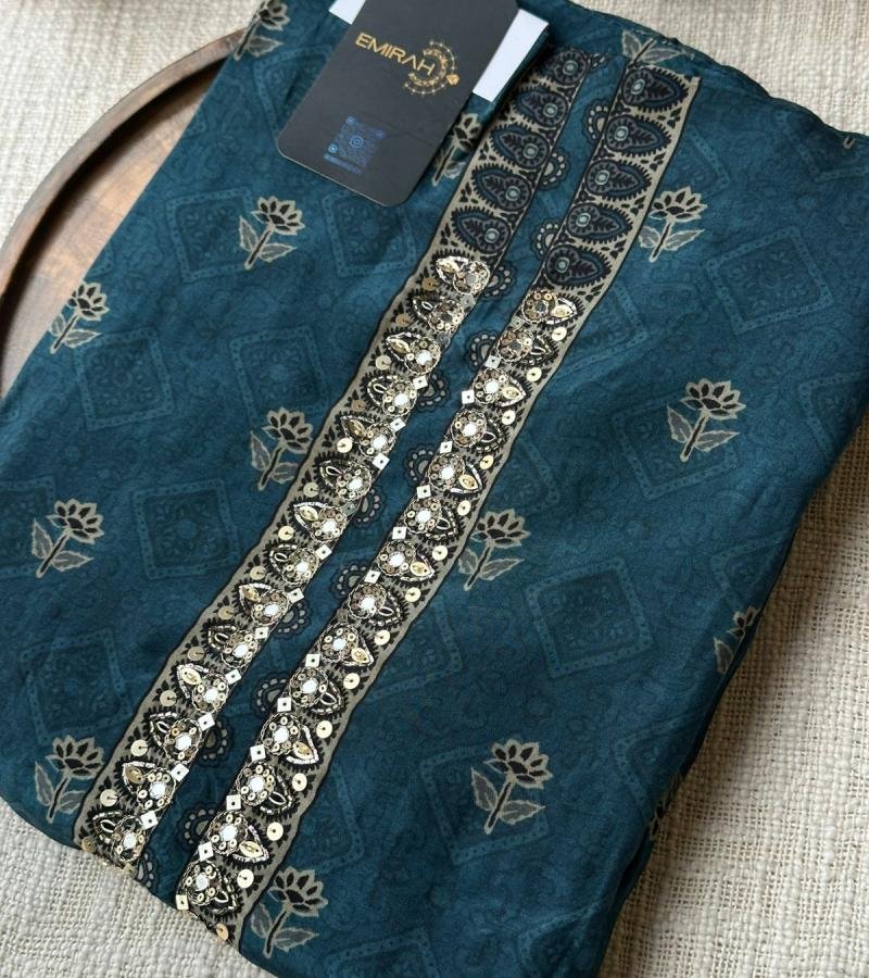 Organza Suit - Royal Blue