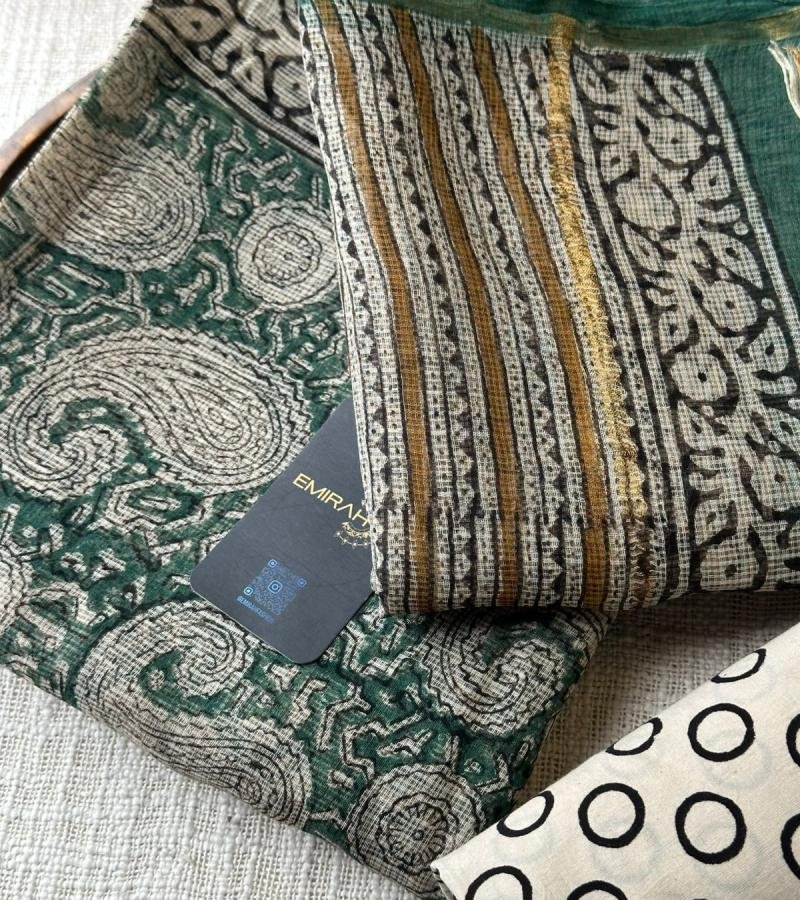 Kota Doriya Suit - Emerald Green