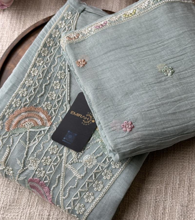 Mul Chanderi Suit - Mixed Colors