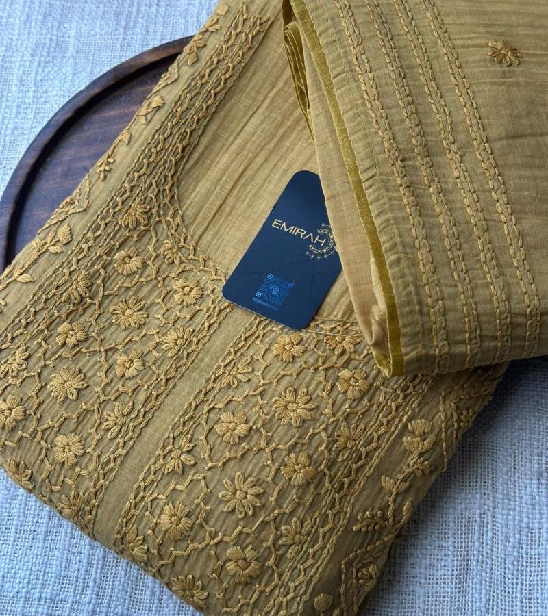 Whispered Elegance Mul Chanderi - Mixed Colors