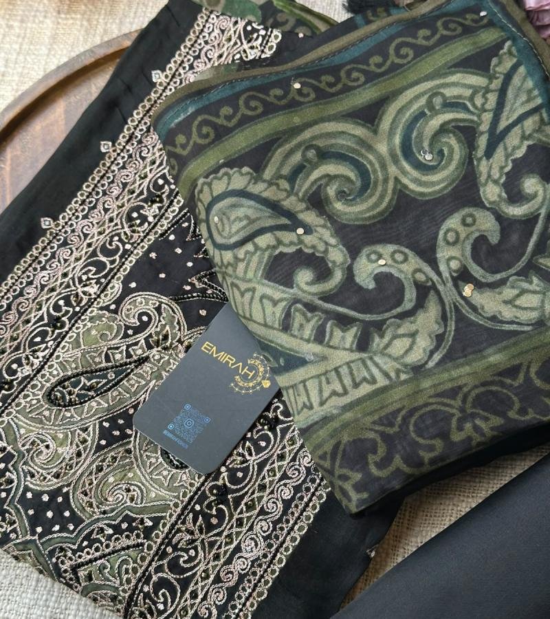 Regal Muse Muslin Silk - Jet Black