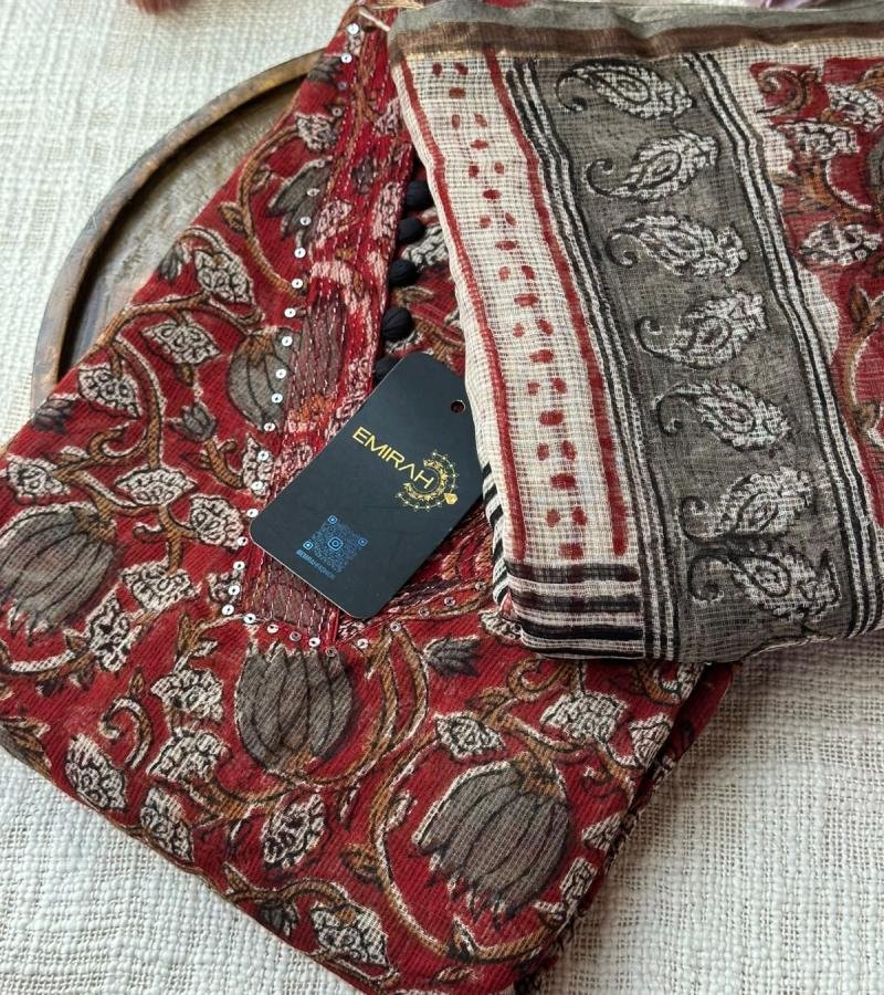 Verdant Grace Kota Doriya - Ruby Red