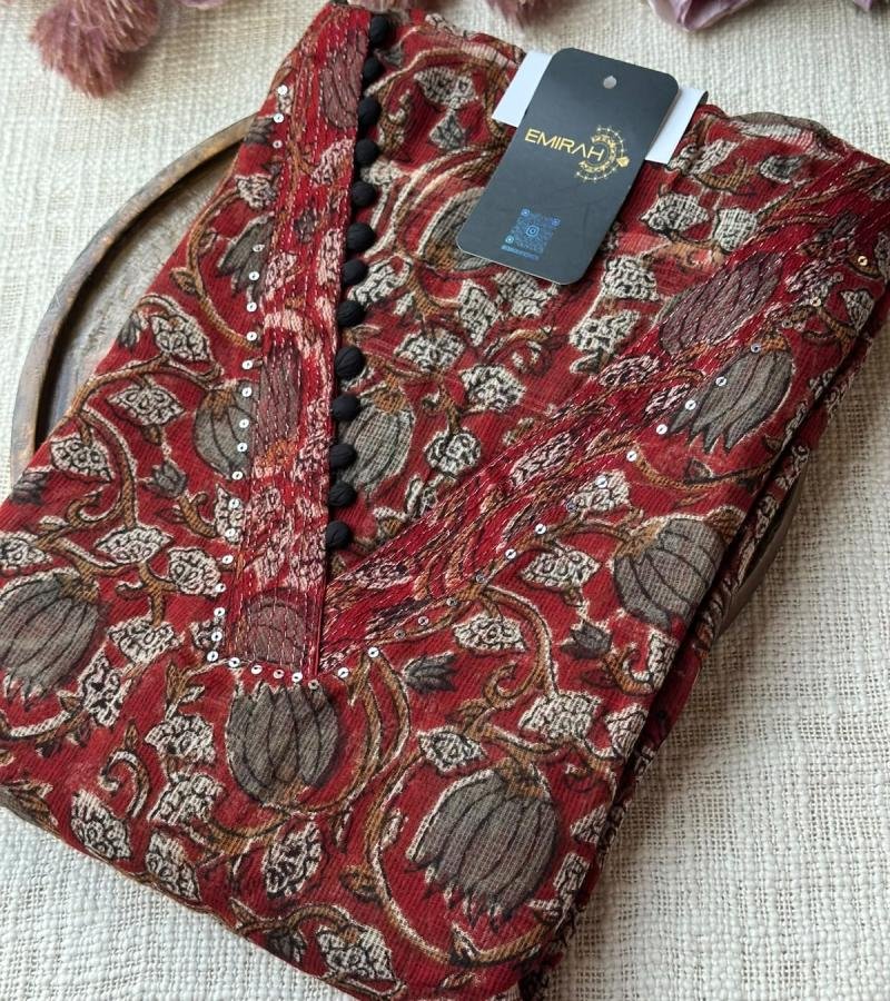 Verdant Grace Kota Doriya - Ruby Red