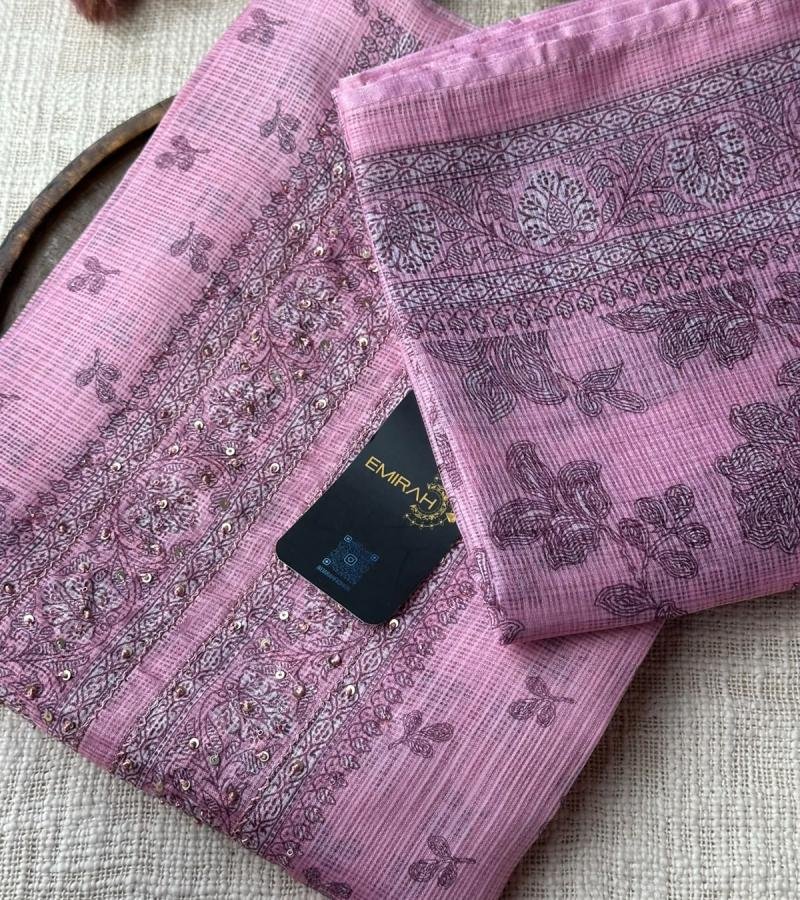 Blush Garden Silky Kota Elegance - Rose Pink