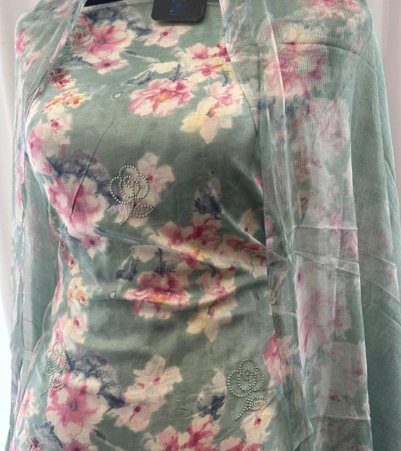 Elegant Floral Cotton Suit - Mixed Colors