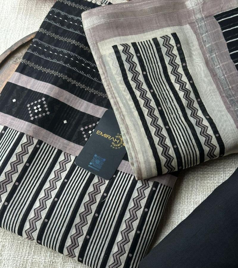  Elegant Maheshwari Silk  - Jet Black
