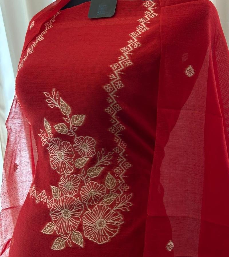 Jamdani Weaving Suit  - Mixed Colors
