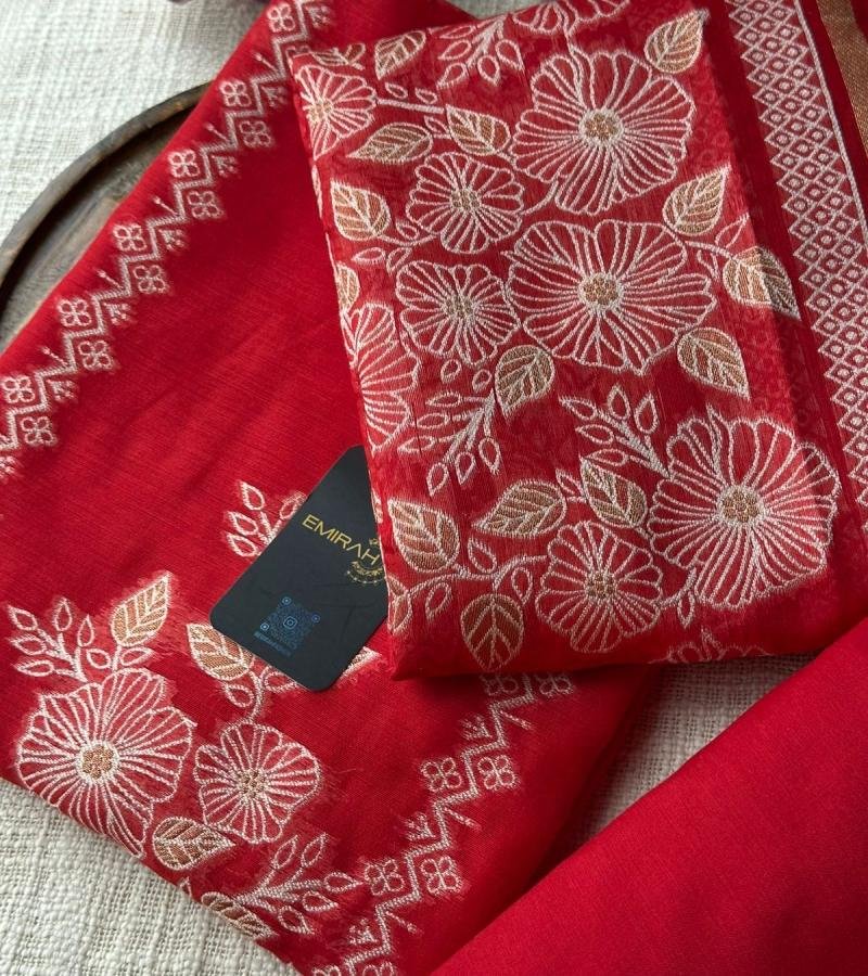 Jamdani Weaving Suit  - Mixed Colors