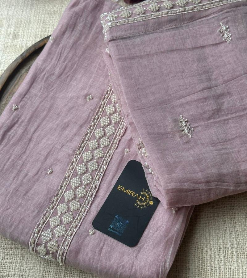 Elegant Mul Chanderi Suit Set - Mixed Colors