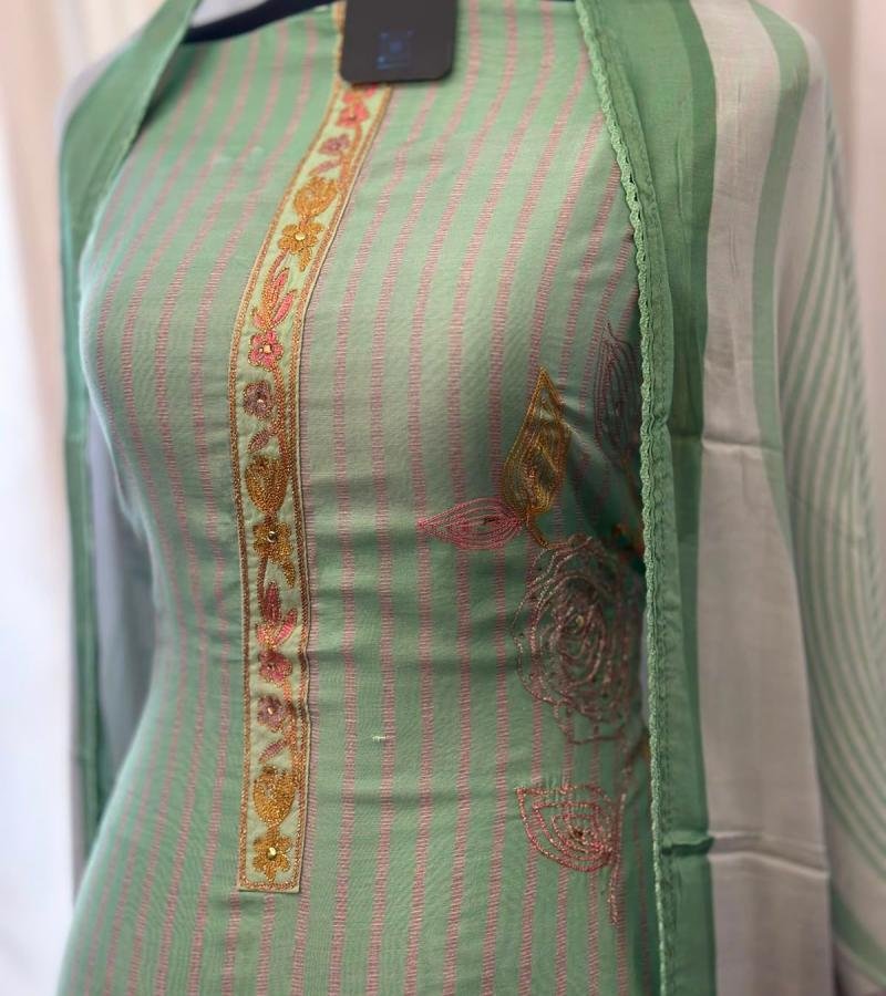 Elegant Muslin Silk Suit Set - Mixed Colors