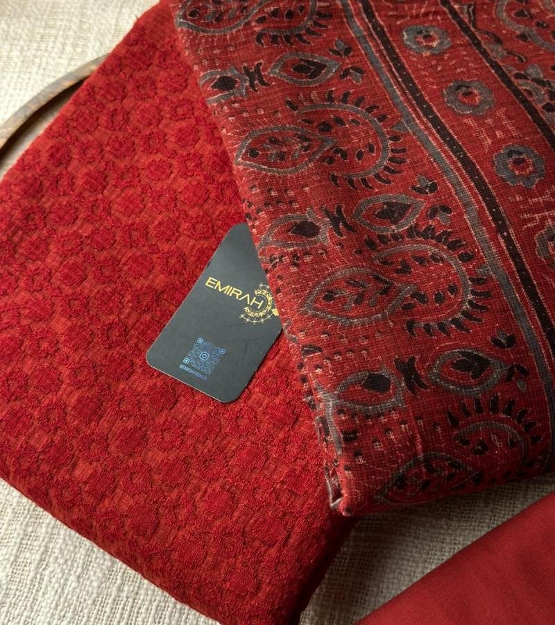 Premium Kota Ajrakh Suit Set - Mixed Colors