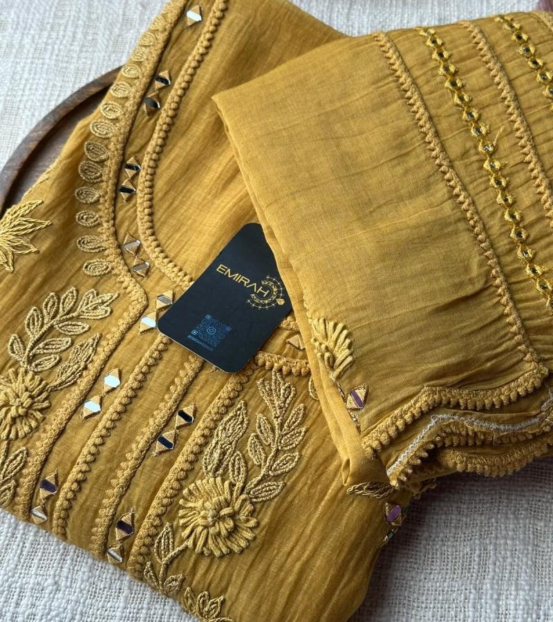Premium Mul Chanderi Suit Set - Mixed Colors