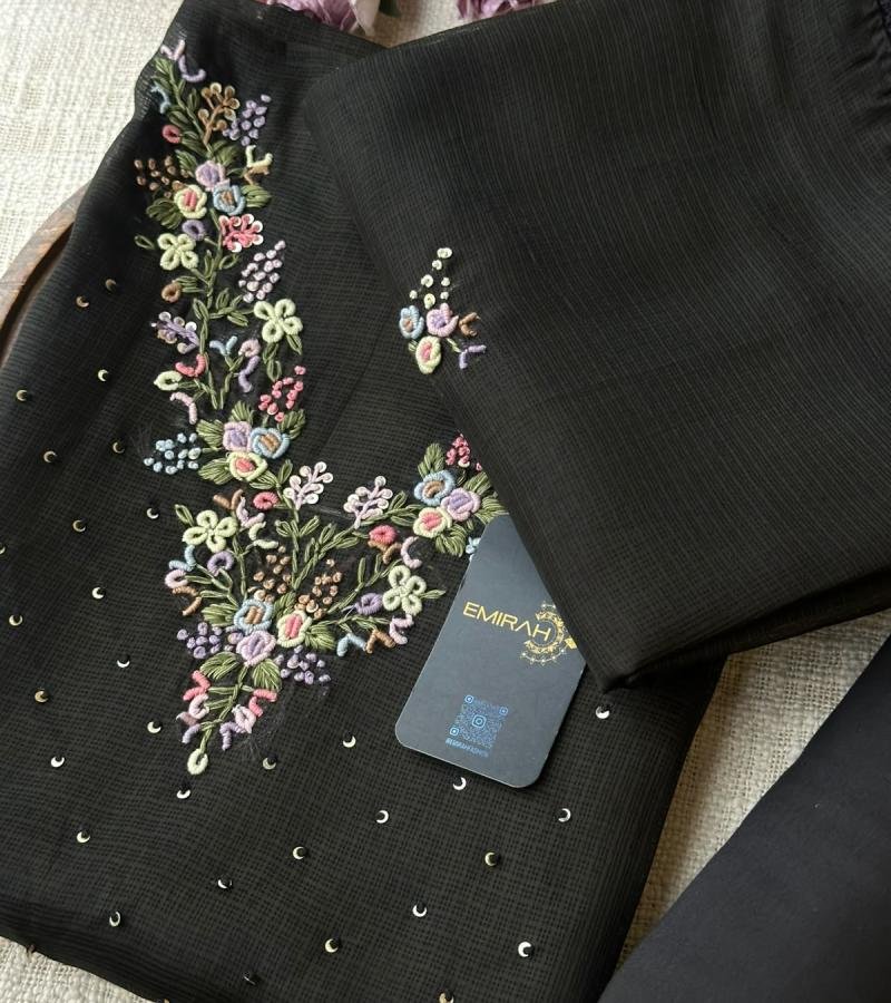 Kota Silk Suit Set - Jet Black