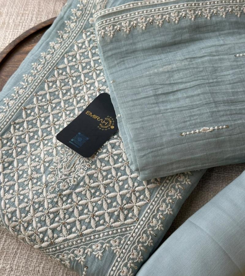 Mul Chanderi Suit Set - Mixed Colors