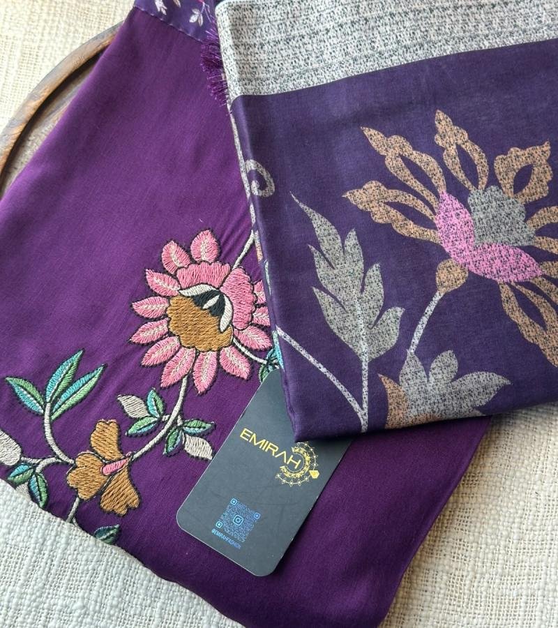 Premium Cotton Embroidered Suit Set - Mixed Colors