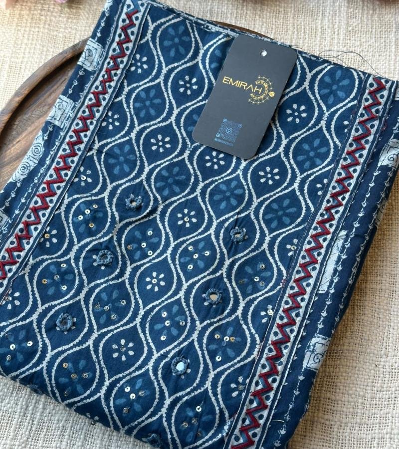 Premium Cotton Suit Set - Royal Blue