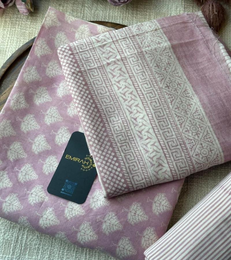 Soft Cotton Suit Set - Rose Pink