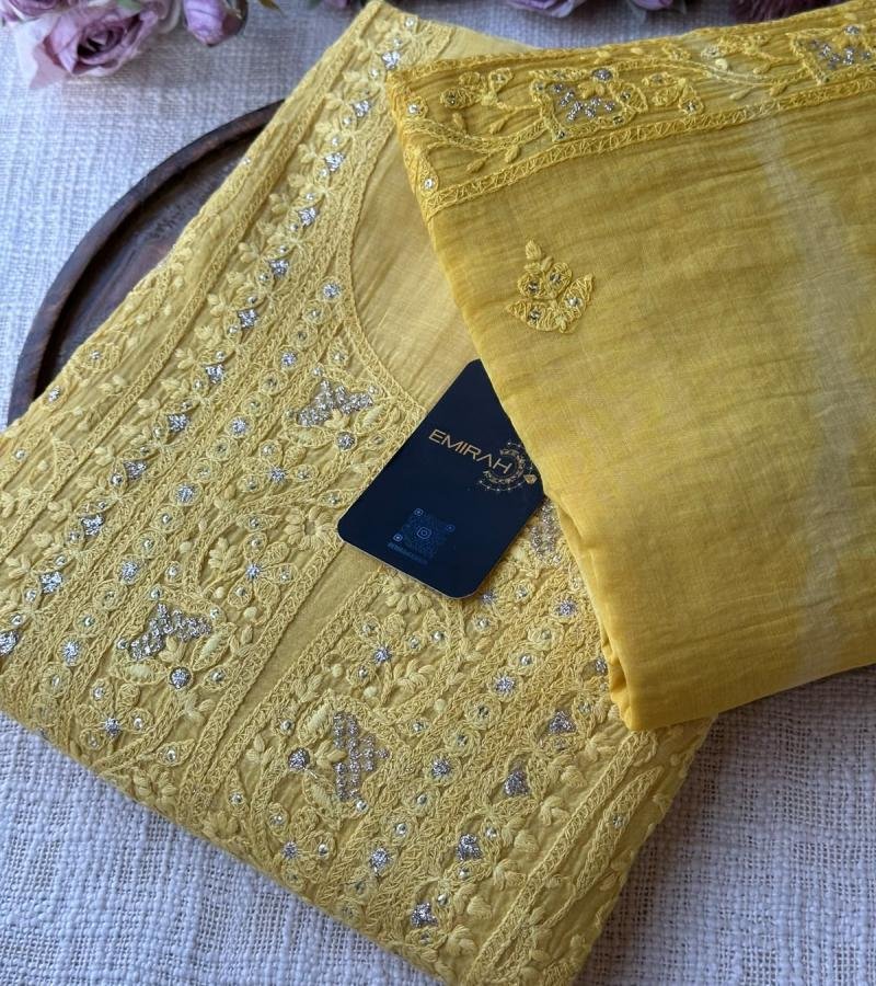 Radiant Mul Chanderi Suit Set - Mixed Colors