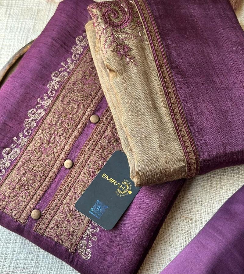 Tussar Silk Suit  - Mixed Colors