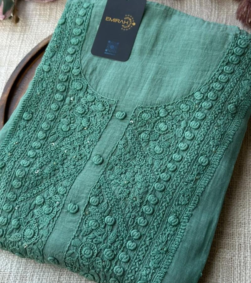 Mul Chanderi Floral Grace - Mixed Colors