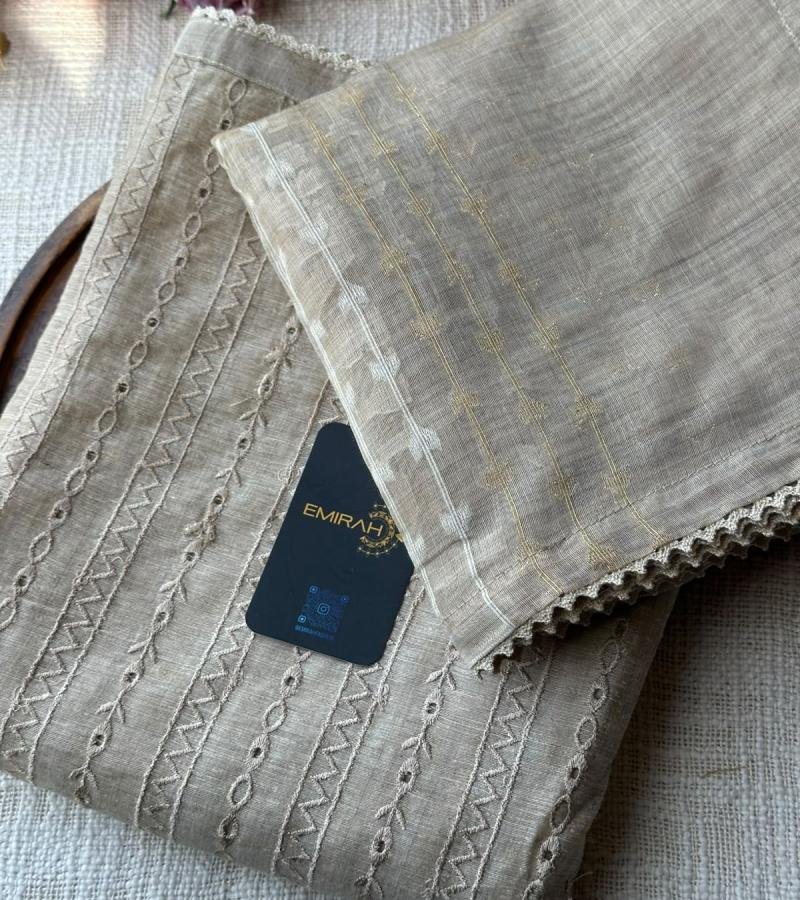 Chanderi with Jamdani Weaving - Mixed Colors