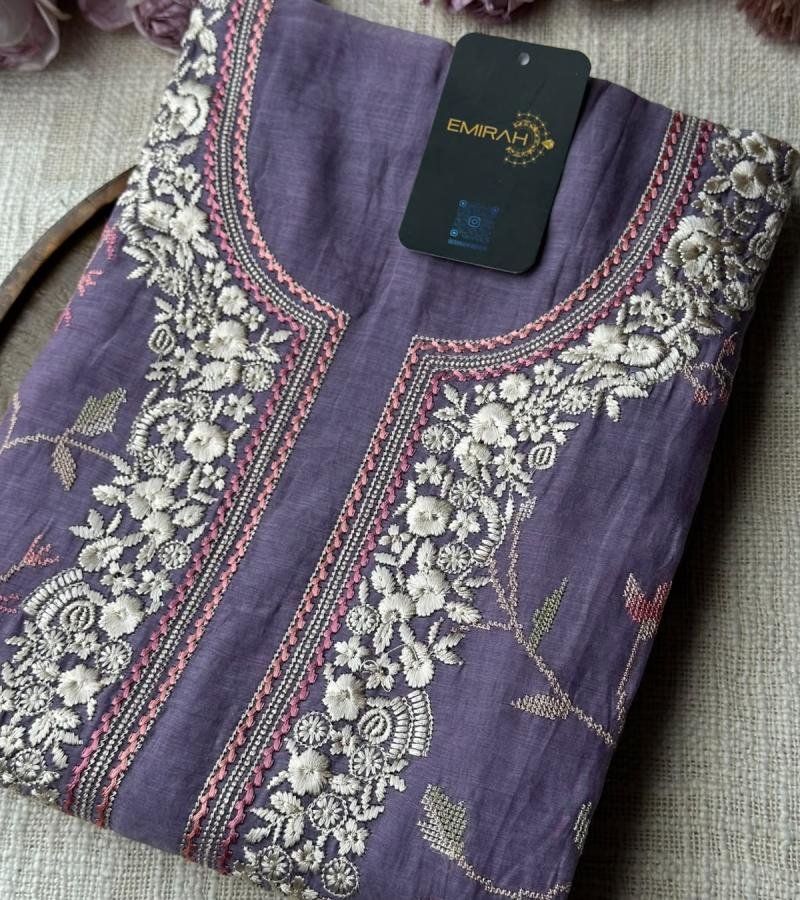 Mul Chanderi Floral Elegance - Mixed Colors