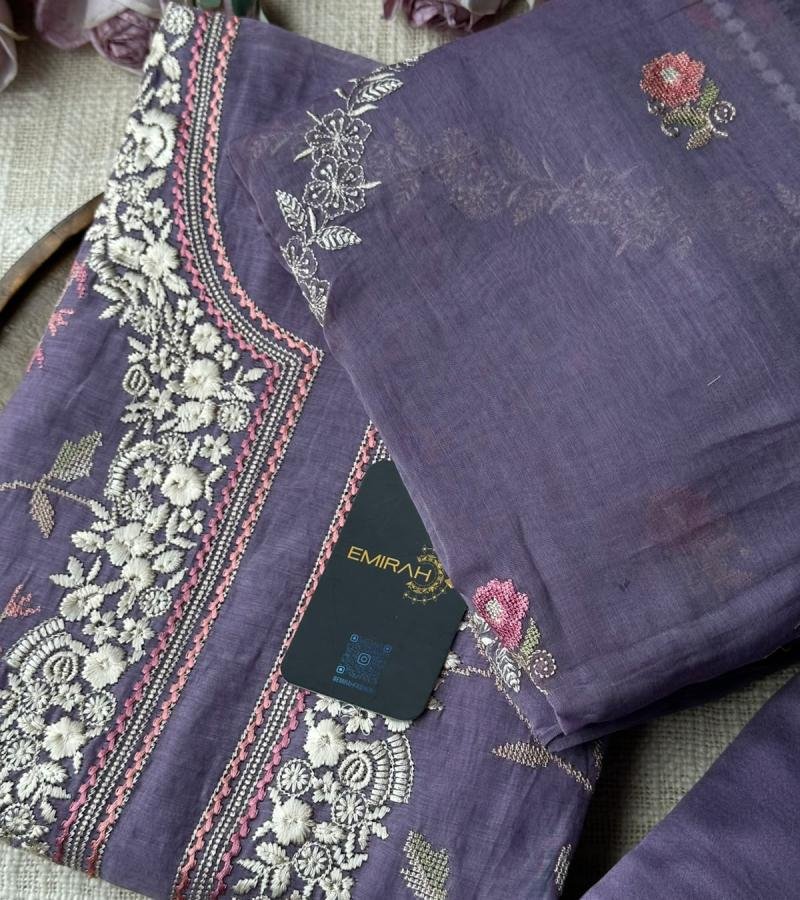 Mul Chanderi Floral Elegance - Mixed Colors