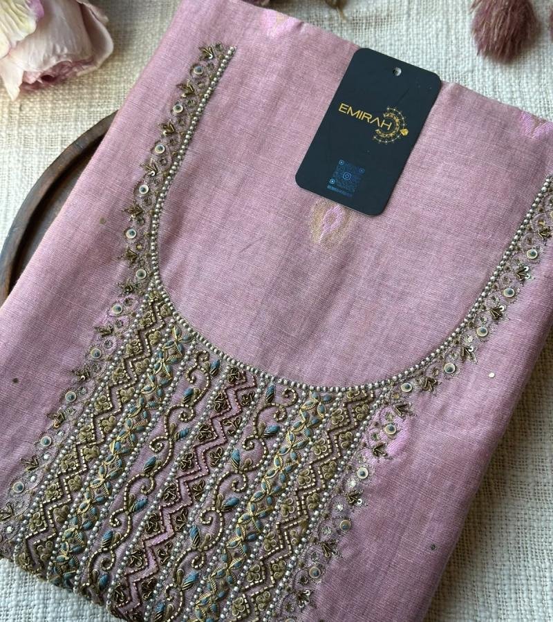 Chanderi with Jamdani Weaving - Mixed Colors
