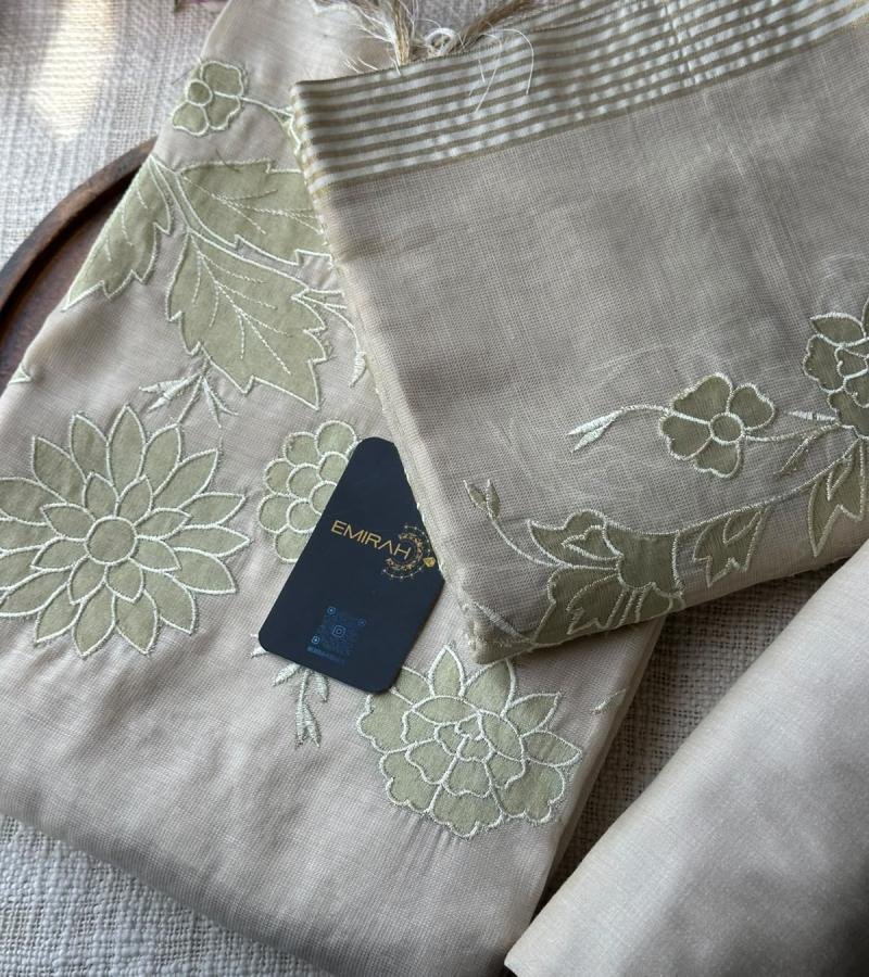 Silk Chanderi Suit  - Gold