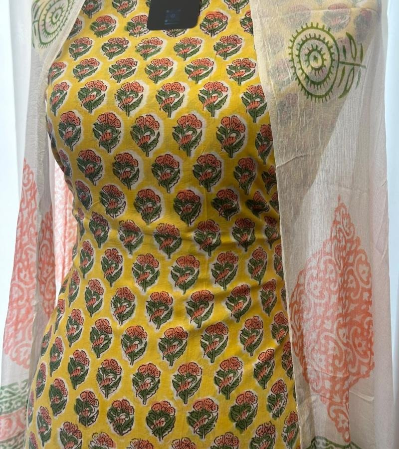 Modal Cotton Floral Suit  - Mixed Colors