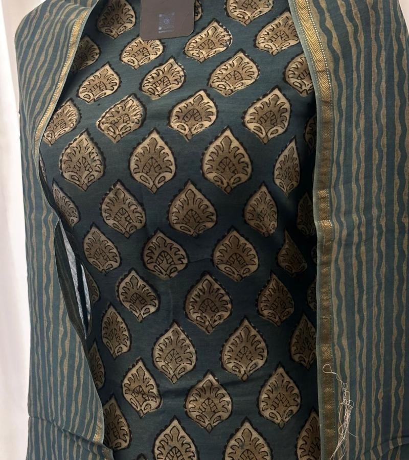  Maheshwari Silk Suit – Timeless Elegance - Mixed Colors