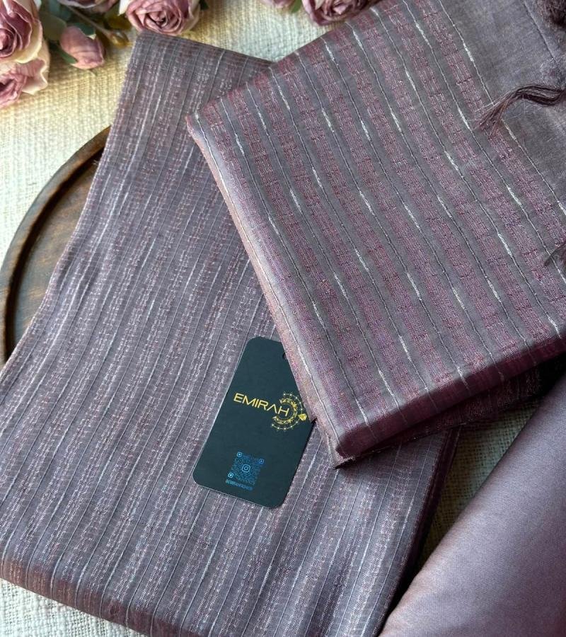 Elegant Tussar Silk Suit Set - Mixed Colors