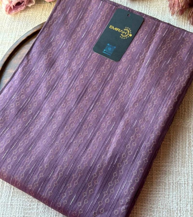 Regal Tussar in a dreamy mauve plum  - Mixed Colors