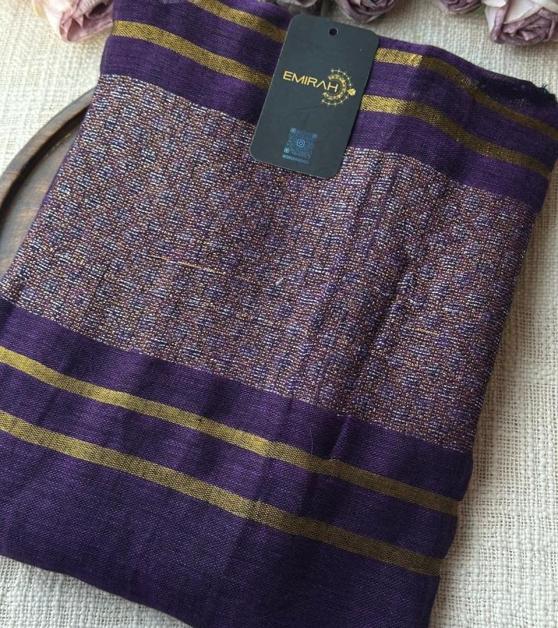 Linen Silk Jamdani Suit Set - Mixed Colors